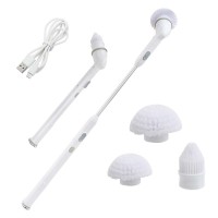 Electric Spin Scrubber Cordless Shower Scrubber with 360 Degree Spin Bathroom Scrubber