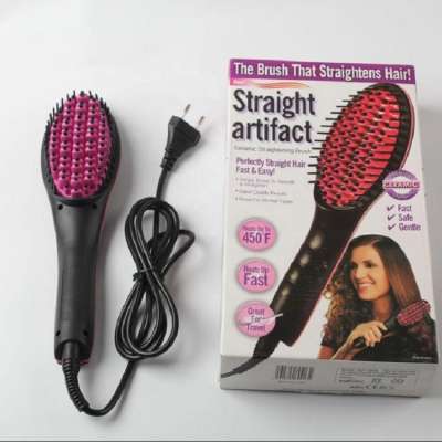 As seen on TV magic PTC Heater Hair Flatpcs straightener brush Hair Straightening Brush for women 120-240V