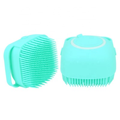 Silicone massage bath Shower Brush Handheld Bath Scrubber  with Shampoo Shower Gel Dispenser